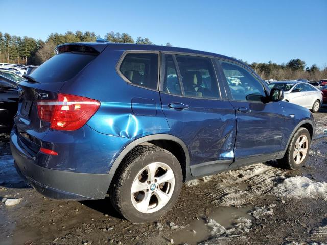 5UXWX5C5XCL722295 - 2012 BMW X3 XDRIVE28I BLUE photo 3