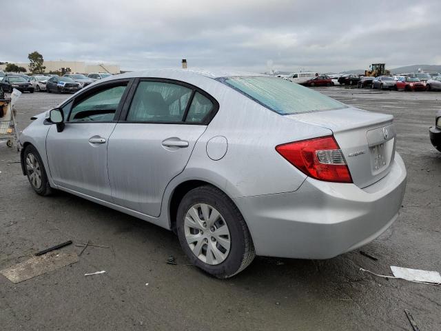 2HGFB2F58CH612709 - 2012 HONDA CIVIC LX SILVER photo 2