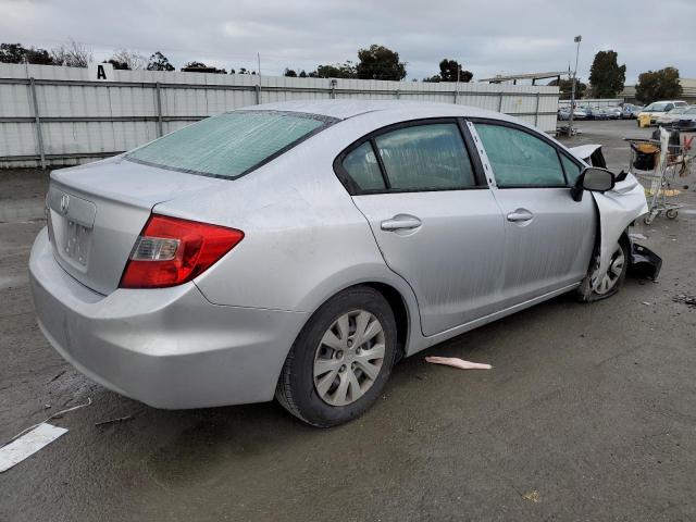 2HGFB2F58CH612709 - 2012 HONDA CIVIC LX SILVER photo 3