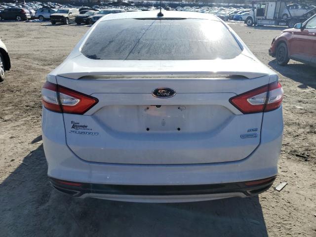 3FA6P0H99FR217053 - 2015 FORD FUSION SE WHITE photo 6