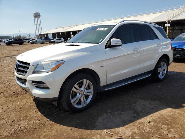 4JGDA2EB9CA024800 - 2012 MERCEDES-BENZ ML 350 BLUETEC WHITE photo 1