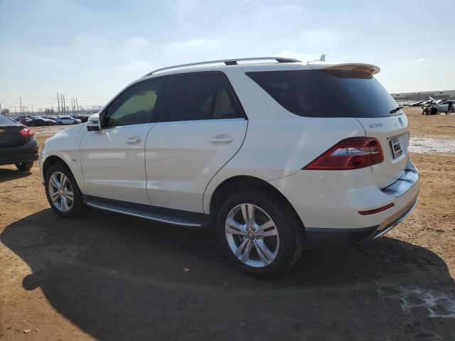 4JGDA2EB9CA024800 - 2012 MERCEDES-BENZ ML 350 BLUETEC WHITE photo 2