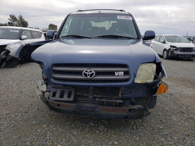 5TDBT44A83S175303 - 2003 TOYOTA SEQUOIA SR5 BLUE photo 5