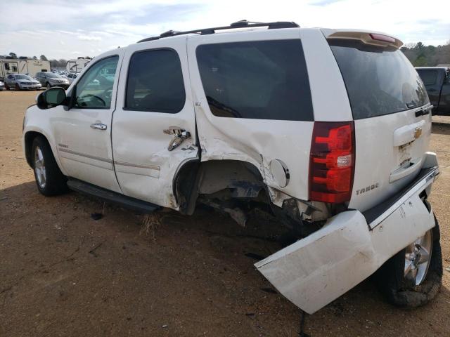 1GNSCCE09DR347149 - 2013 CHEVROLET TAHOE C1500 LTZ WHITE photo 2