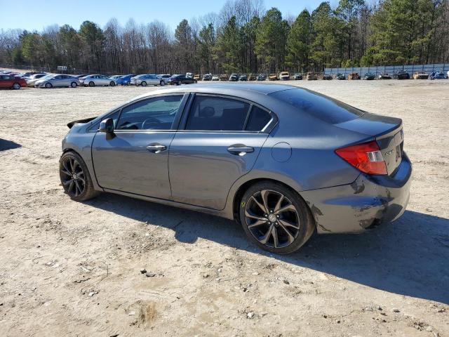 2HGFB2F59CH565240 - 2012 HONDA CIVIC LX GRAY photo 2