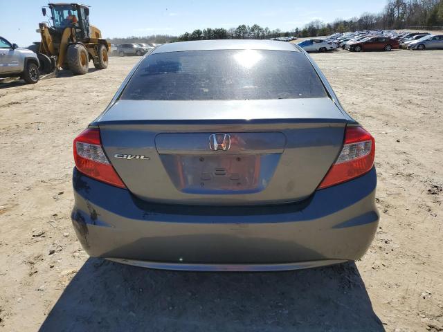 2HGFB2F59CH565240 - 2012 HONDA CIVIC LX GRAY photo 6