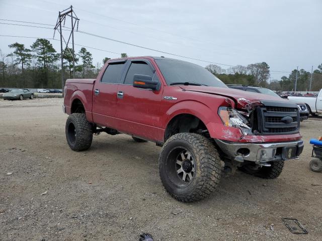 1FTFW1EF9EKE50642 - 2014 FORD F150 SUPERCREW BURGUNDY photo 4