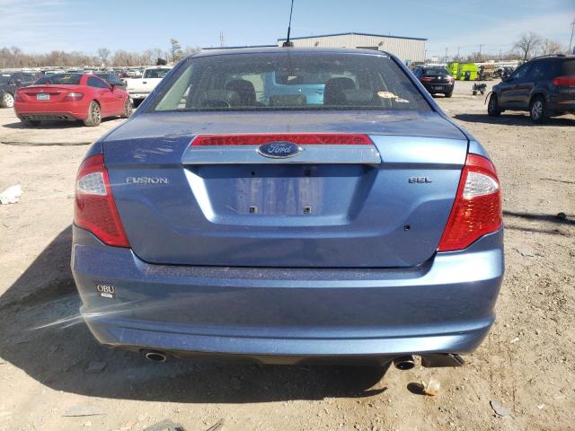 3FAHP0JG8AR105757 - 2010 FORD FUSION SEL BLUE photo 6