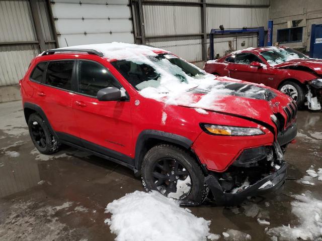 1C4PJMBS9HW618105 - 2017 JEEP CHEROKEE TRAILHAWK RED photo 4
