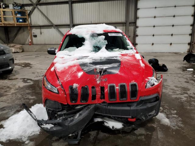 1C4PJMBS9HW618105 - 2017 JEEP CHEROKEE TRAILHAWK RED photo 5