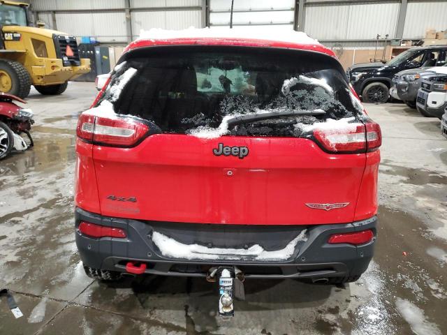 1C4PJMBS9HW618105 - 2017 JEEP CHEROKEE TRAILHAWK RED photo 6