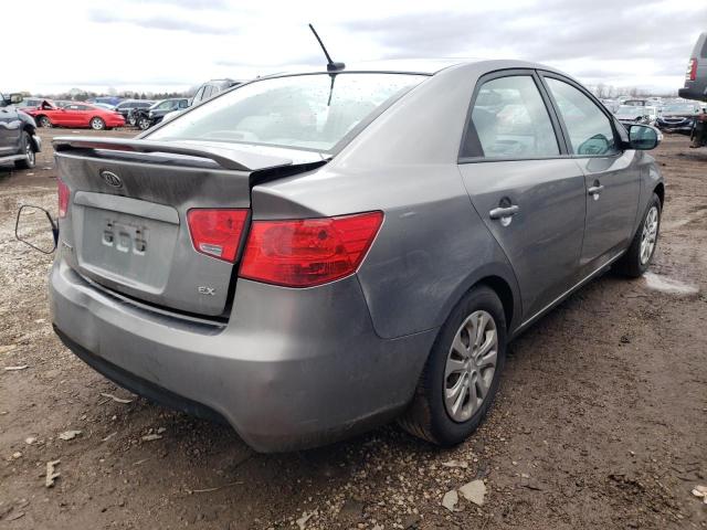 KNAFU4A27A5274612 - 2010 KIA FORTE EX GRAY photo 3