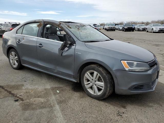 3VW637AJ1DM300275 - 2013 VOLKSWAGEN JETTA HYBRID GRAY photo 4