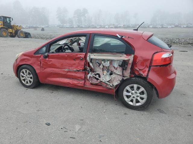 KNADM5A37D6108644 - 2013 KIA RIO LX RED photo 2