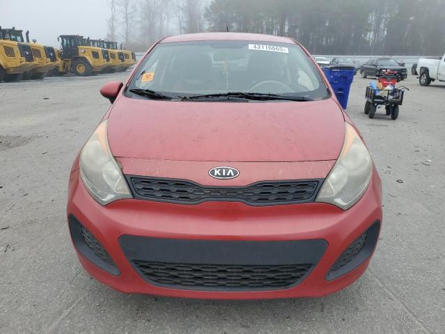 KNADM5A37D6108644 - 2013 KIA RIO LX RED photo 5