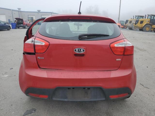 KNADM5A37D6108644 - 2013 KIA RIO LX RED photo 6