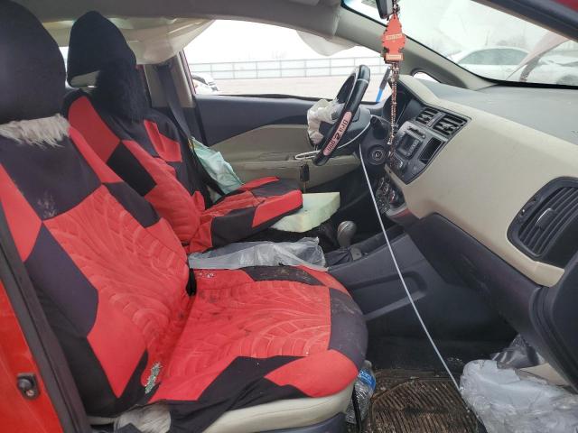 KNADM5A37D6108644 - 2013 KIA RIO LX RED photo 7