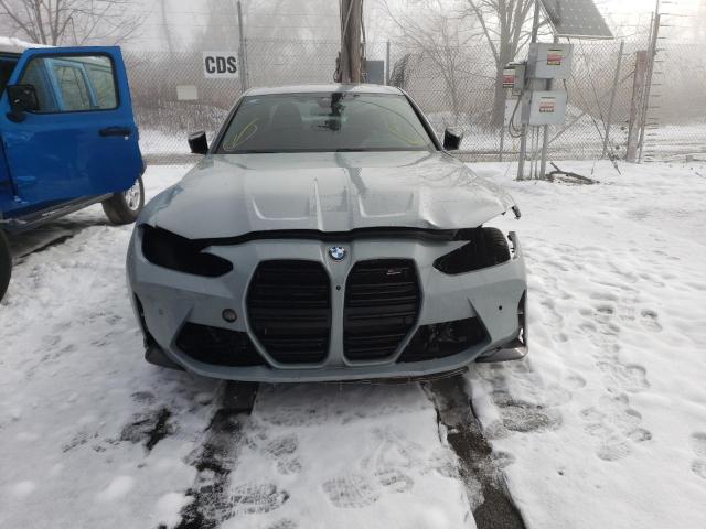 WBS33AY06MFL51389 - 2021 BMW M3 COMPETITION GRAY photo 5