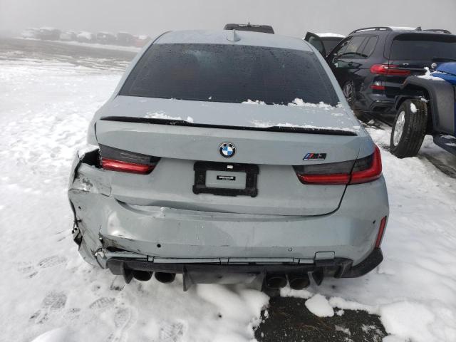 WBS33AY06MFL51389 - 2021 BMW M3 COMPETITION GRAY photo 6