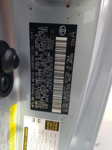 JTKJF5C7XE3076753 - 2014 TOYOTA SCION TC 银色 照片 12