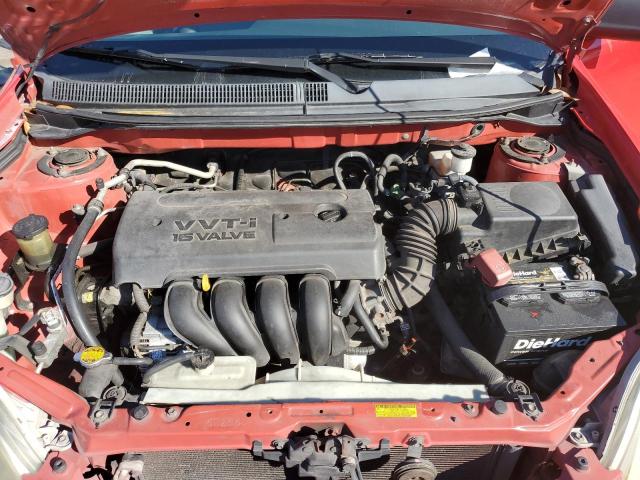 2T1KR32E35C408885 - 2005 TOYOTA COROLLA MA XR RED photo 11
