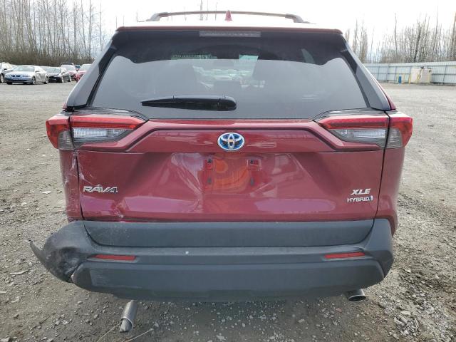 4T3RWRFV4NU070942 - 2022 TOYOTA RAV4 XLE RED photo 6