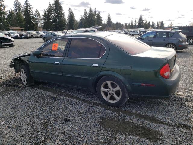 JN1CA31D8YT715876 - 2000 NISSAN MAXIMA GLE GREEN photo 2