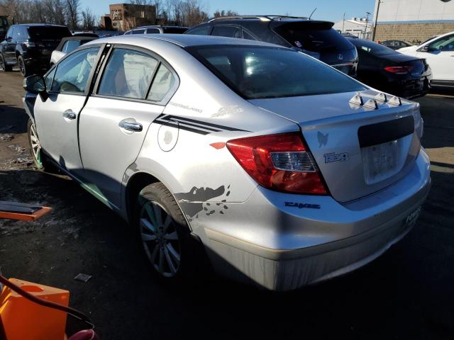 2HGFB2F90CH307496 - 2012 HONDA CIVIC EXL SILVER photo 2