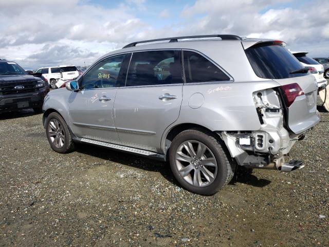 2HNYD2H80DH519610 - 2013 ACURA MDX ADVANCE SILVER photo 2