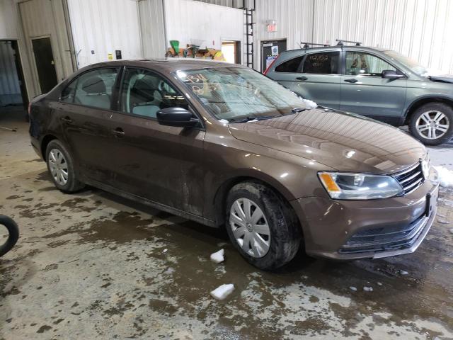 3VW1K7AJ7FM410862 - 2015 VOLKSWAGEN JETTA BASE 棕色 照片 4