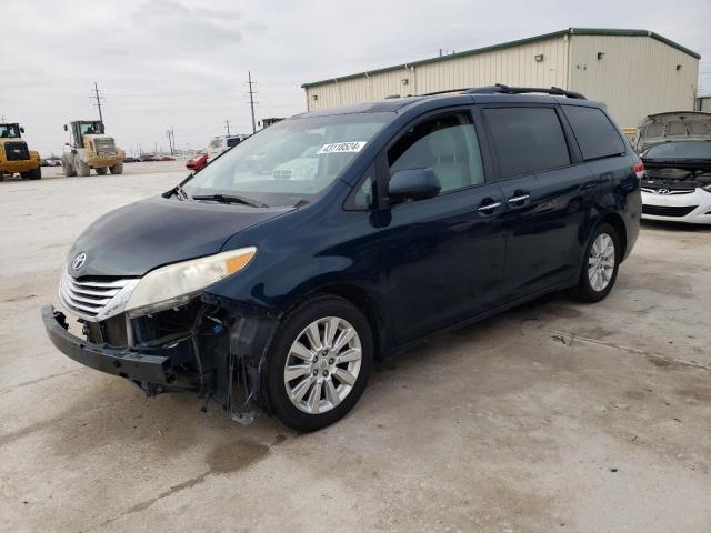 5TDDK3DCXBS007944 - 2011 TOYOTA SIENNA XLE BLUE photo 1