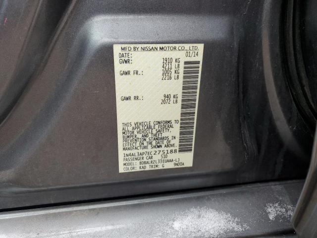 1N4AL3AP7EC275188 - 2014 NISSAN ALTIMA 2.5 GRAY photo 13