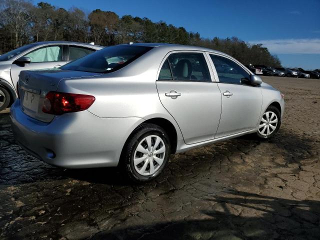 1NXBU4EE2AZ220464 - 2010 TOYOTA COROLLA BASE SILVER photo 3