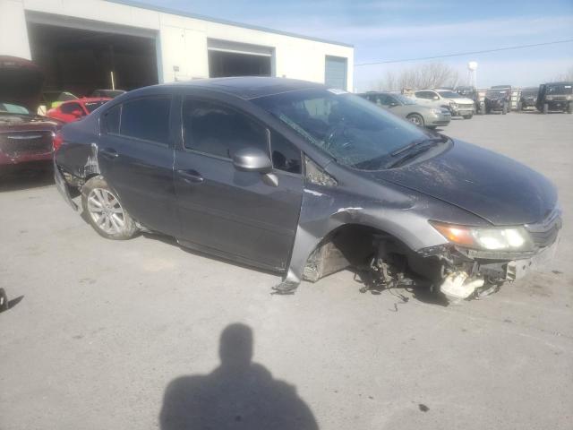2HGFB2F95CH523747 - 2012 HONDA CIVIC EXL ნაცრისფერი ფოტო 4
