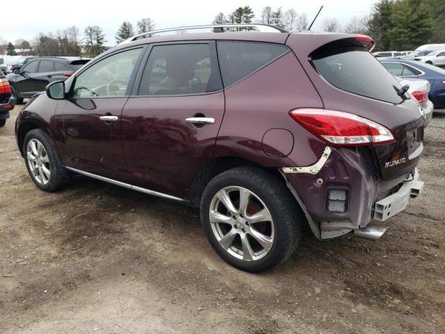 JN8AZ1MW3EW509832 - 2014 NISSAN MURANO S BURGUNDY photo 2