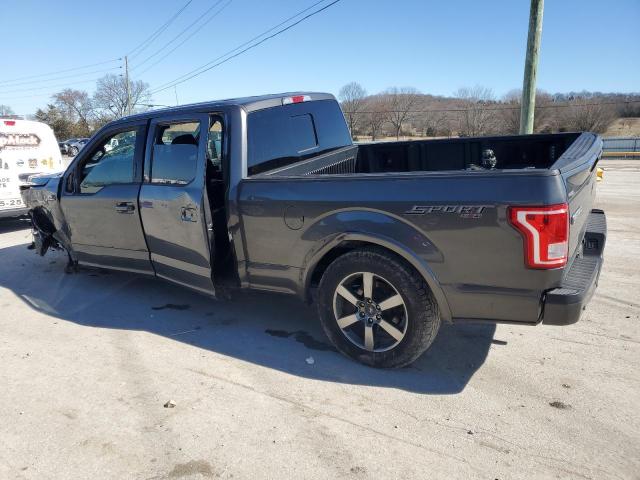 1FTFW1EF2HFB51720 - 2017 FORD F150 SUPERCREW BLACK photo 2