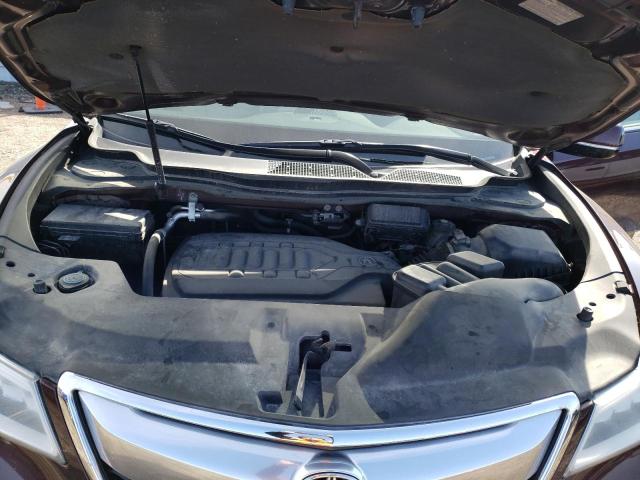 5FRYD4H4XEB030068 - 2014 ACURA MDX TECHNOLOGY BURGUNDY photo 12