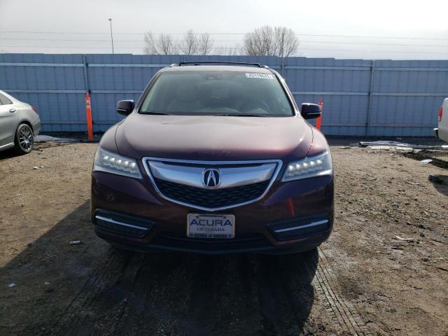 5FRYD4H4XEB030068 - 2014 ACURA MDX TECHNOLOGY BURGUNDY photo 5