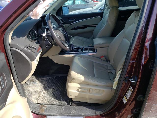 5FRYD4H4XEB030068 - 2014 ACURA MDX TECHNOLOGY BURGUNDY photo 7