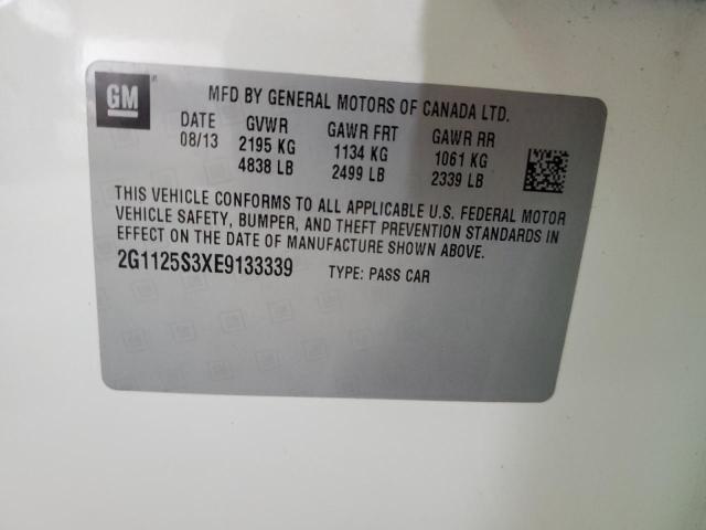 2G1125S3XE9133339 - 2014 CHEVROLET IMPALA LT WHITE photo 12