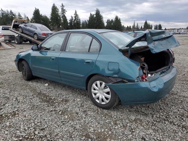 KMHDN46D56U214161 - 2006 HYUNDAI ELANTRA GLS TEAL photo 2