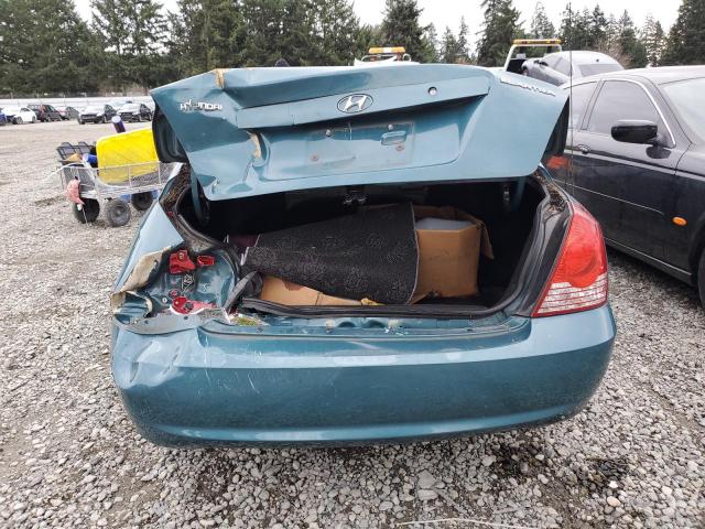 KMHDN46D56U214161 - 2006 HYUNDAI ELANTRA GLS TEAL photo 6