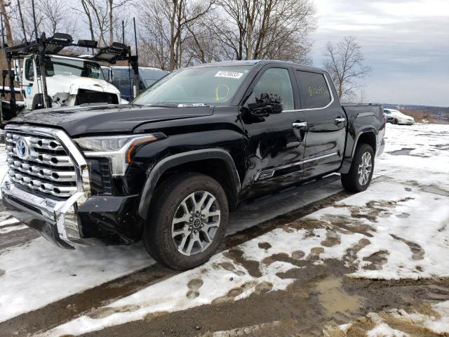 5TFMC5DB5NX005419 - 2022 TOYOTA TUNDRA CREWMAX PLATINUM Schwarz Foto 1