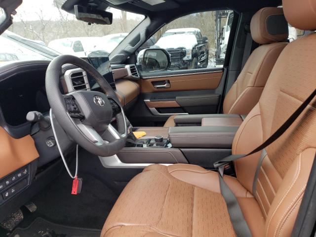 5TFMC5DB5NX005419 - 2022 TOYOTA TUNDRA CREWMAX PLATINUM Schwarz Foto 7