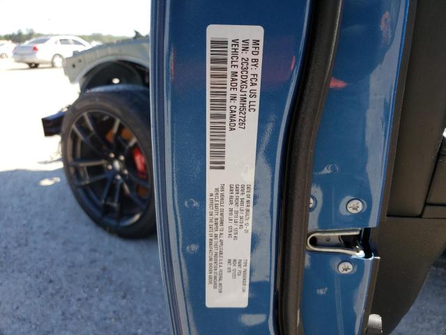 2C3CDXGJ1MH527267 - 2021 DODGE CHARGER SCAT PACK BLUE photo 13