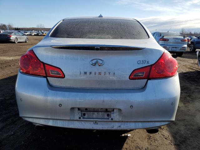 JN1CV6AR6CM672868 - 2012 INFINITI G37 SILVER photo 6