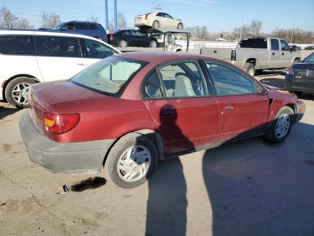 1G8ZF5288YZ187236 - 2000 SATURN SL BURGUNDY photo 3