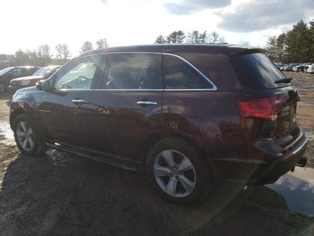 2HNYD2H68BH521763 - 2011 ACURA MDX TECHNOLOGY 勃艮第红 照片 2