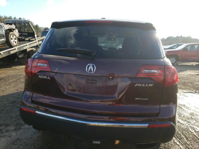 2HNYD2H68BH521763 - 2011 ACURA MDX TECHNOLOGY 勃艮第红 照片 6