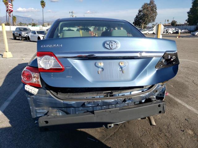 5YFBU4EE3DP146591 - 2013 TOYOTA COROLLA BASE BLUE photo 6